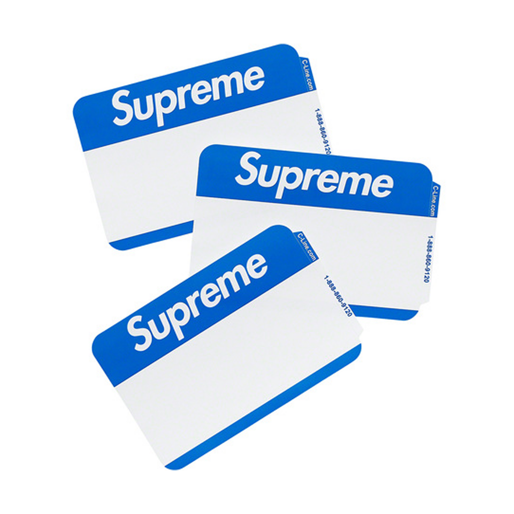 Supreme Name Tags (3 pack)